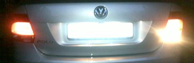 Освещение при движении задним ходом  VW Polo sedan